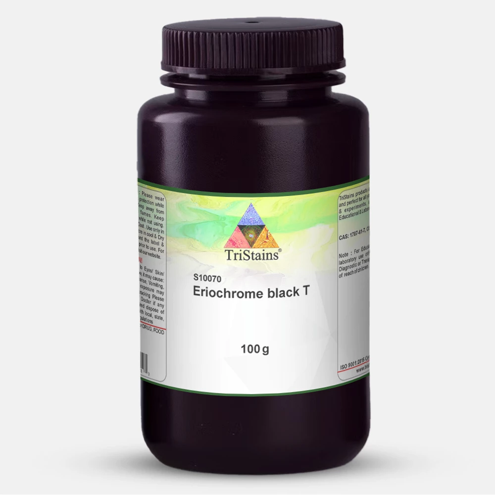 S10070-eriochrome-black-t-acs-100g | TriStains Eriochrome Black T ACS